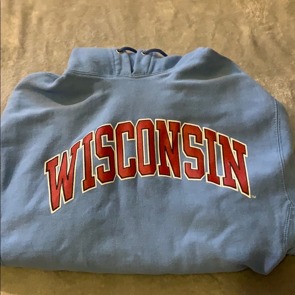 blue Wisconsin hoodie